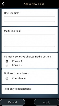 Pridajte a upravte polia formul&aacute;rov, aby ste svojim klientom navrhli možnosti.