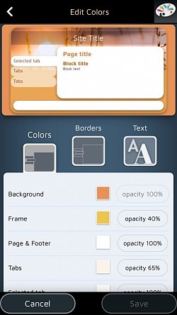 Prispôsobte si farbu každého detailu vašich webových stránok.